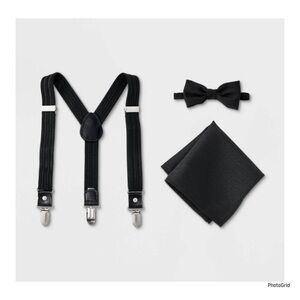 Cat & Jack Black Suspender Set